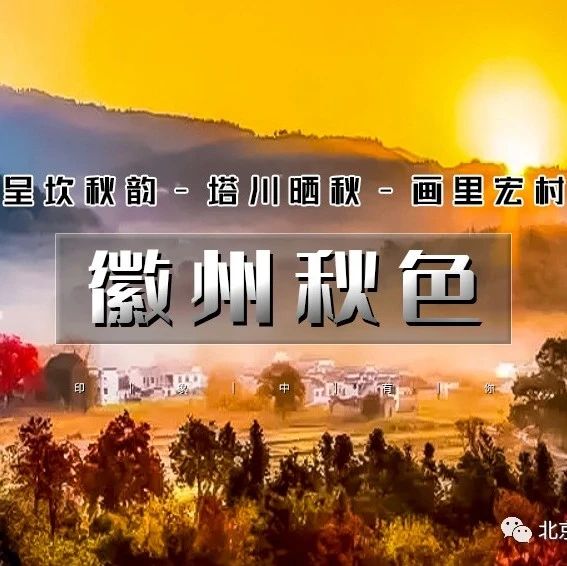 「徽州秋色」11.9~11.10 | 皖秋の呈坎秋韵-塔川晒秋-画里宏村-屯溪老街｜秋摄醉美徽州古韵