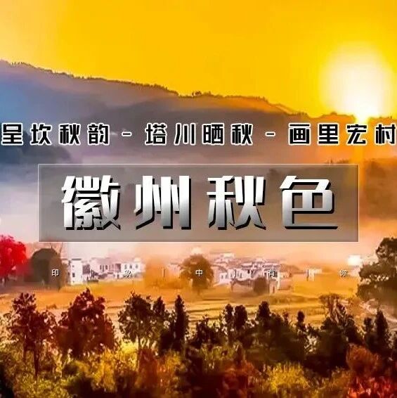 徽州秋色 · 皖秋の呈坎秋韵-塔川晒秋-画里宏村-屯…